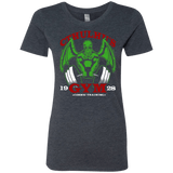 T-Shirts Vintage Navy / Small Cthulhu Gym Women's Triblend T-Shirt
