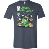 T-Shirts Heather Navy / S Cthulhu Likes Halloween Men's Semi-Fitted Softstyle