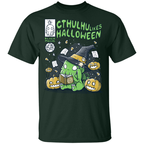 T-Shirts Forest / S Cthulhu Likes Halloween T-Shirt