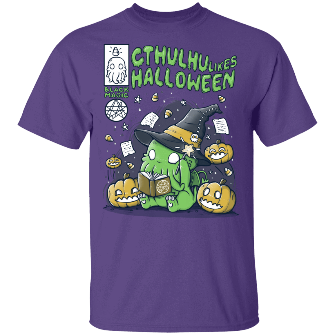 T-Shirts Purple / S Cthulhu Likes Halloween T-Shirt