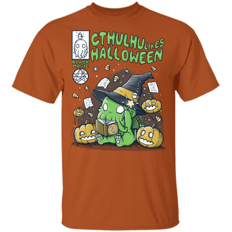 T-Shirts Texas Orange / S Cthulhu Likes Halloween T-Shirt
