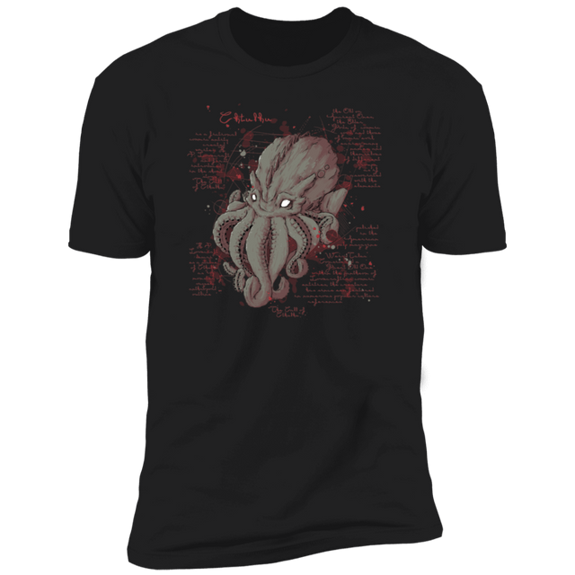 T-Shirts Black / X-Small Cthulhu Note Men's Premium T-Shirt