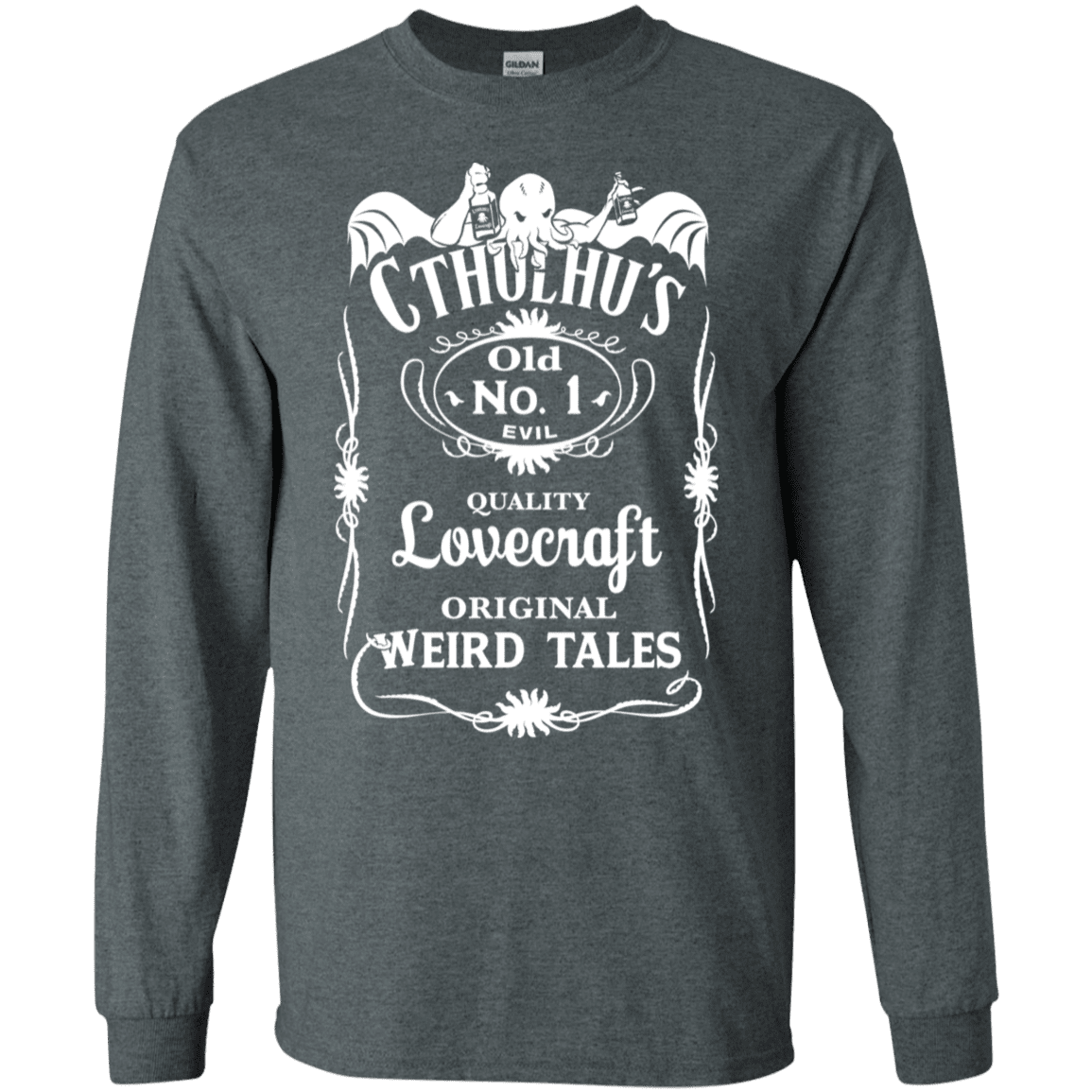 T-Shirts Dark Heather / S Cthulhu's Men's Long Sleeve T-Shirt
