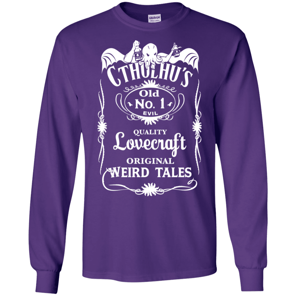 T-Shirts Purple / S Cthulhu's Men's Long Sleeve T-Shirt