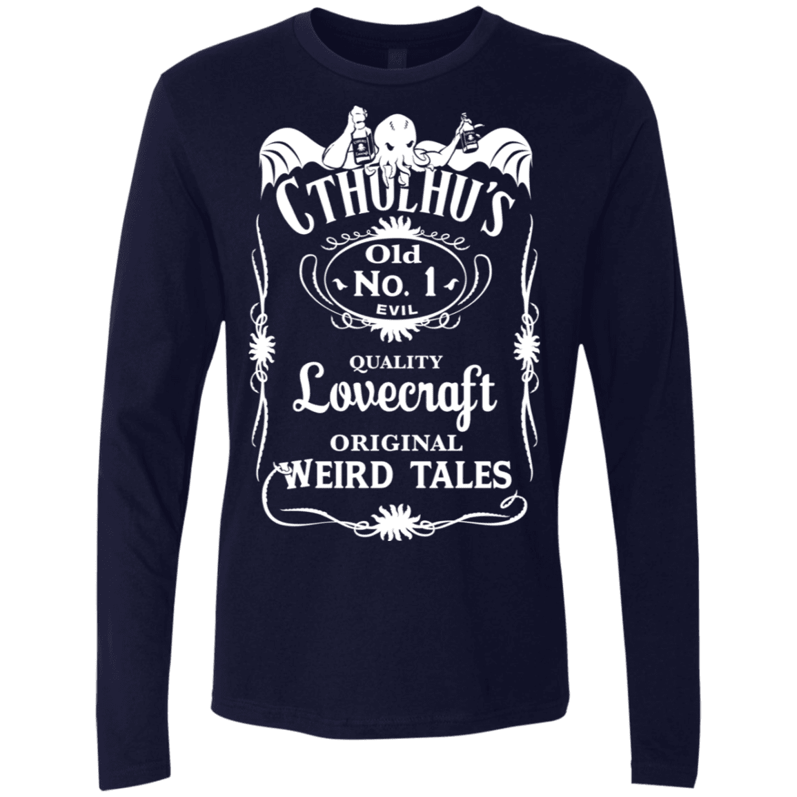T-Shirts Midnight Navy / S Cthulhu's Men's Premium Long Sleeve