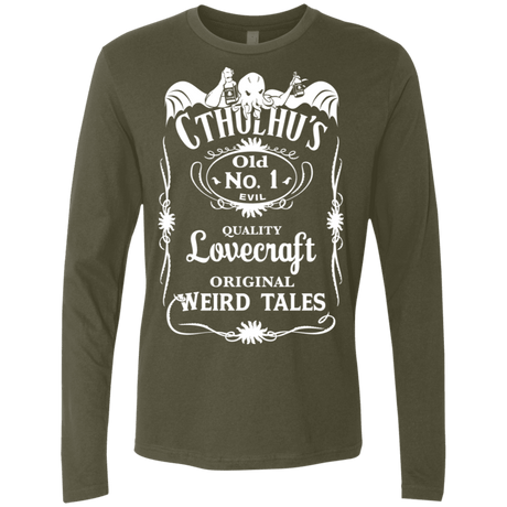 T-Shirts Military Green / S Cthulhu's Men's Premium Long Sleeve