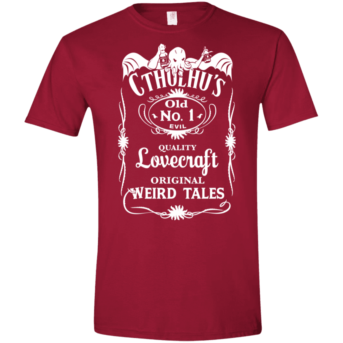 T-Shirts Cardinal Red / S Cthulhu's Men's Semi-Fitted Softstyle