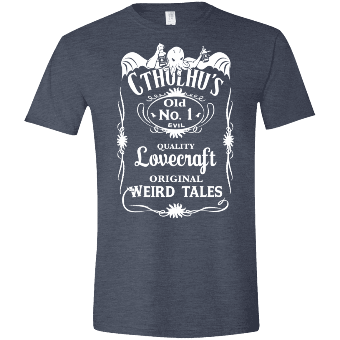 T-Shirts Heather Navy / S Cthulhu's Men's Semi-Fitted Softstyle