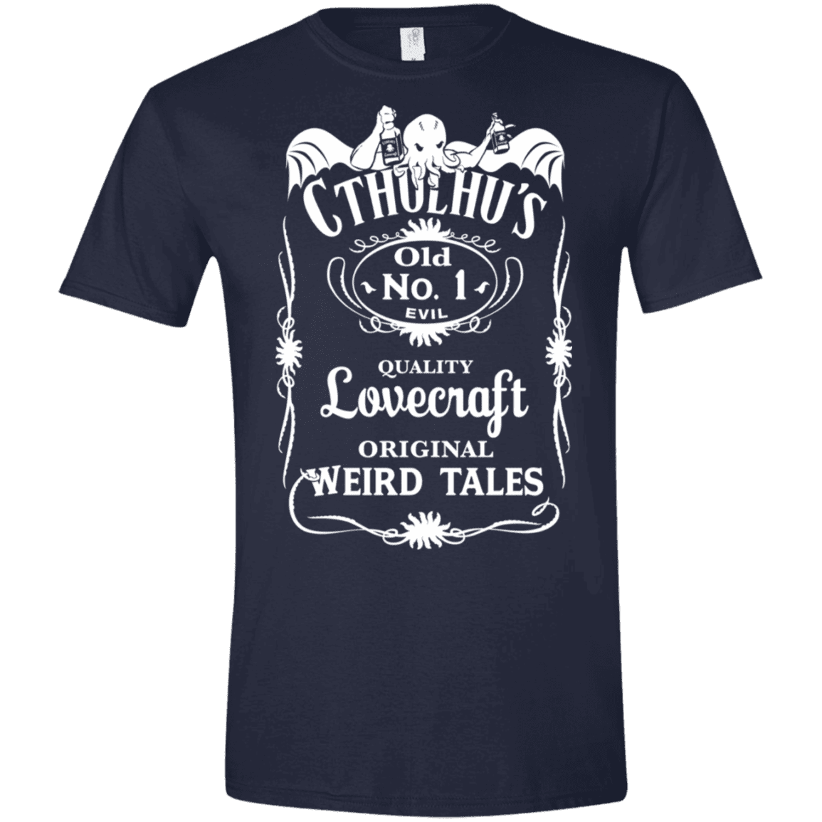 T-Shirts Navy / X-Small Cthulhu's Men's Semi-Fitted Softstyle