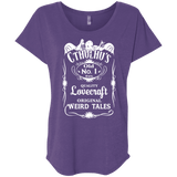 T-Shirts Purple Rush / X-Small Cthulhu's Triblend Dolman Sleeve