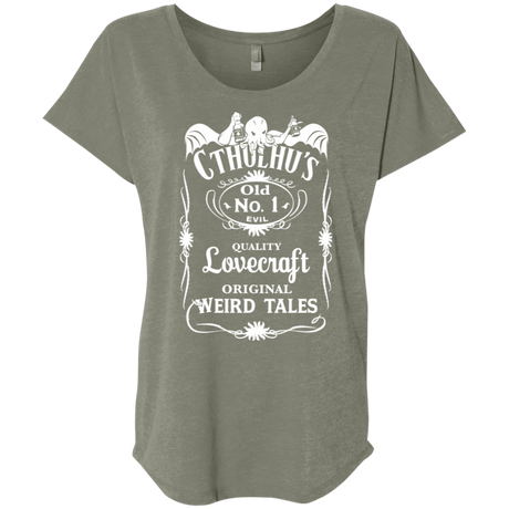 T-Shirts Venetian Grey / X-Small Cthulhu's Triblend Dolman Sleeve