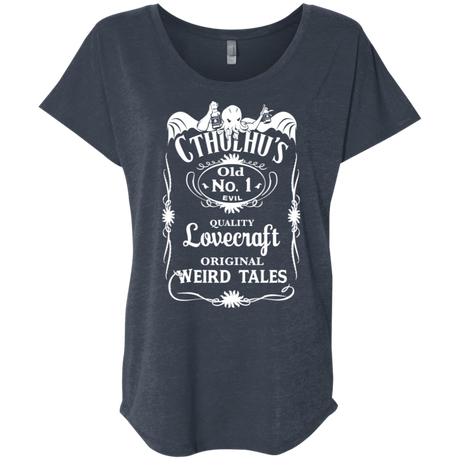 T-Shirts Vintage Navy / X-Small Cthulhu's Triblend Dolman Sleeve