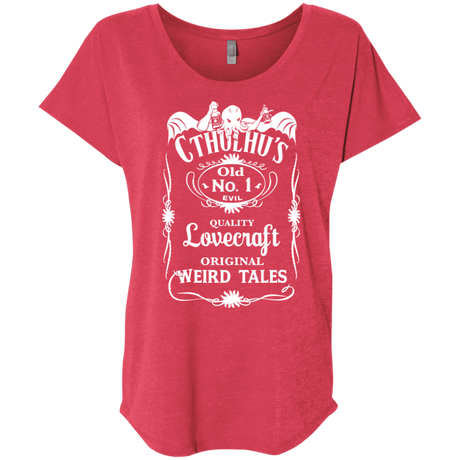 T-Shirts Vintage Red / X-Small Cthulhu's Triblend Dolman Sleeve