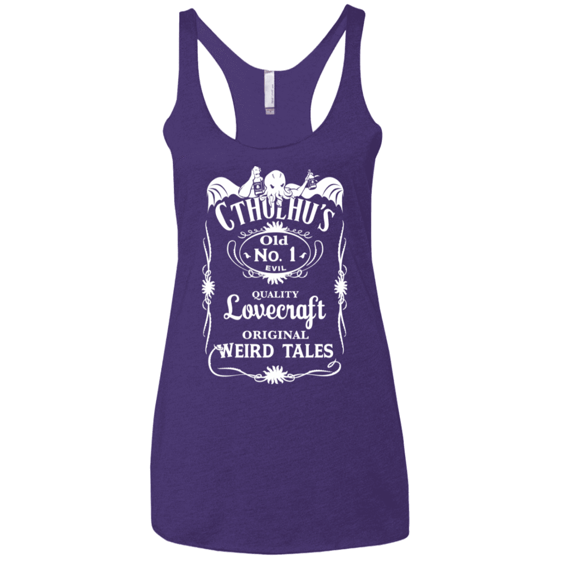 T-Shirts Purple Rush / X-Small Cthulhu's Women's Triblend Racerback Tank