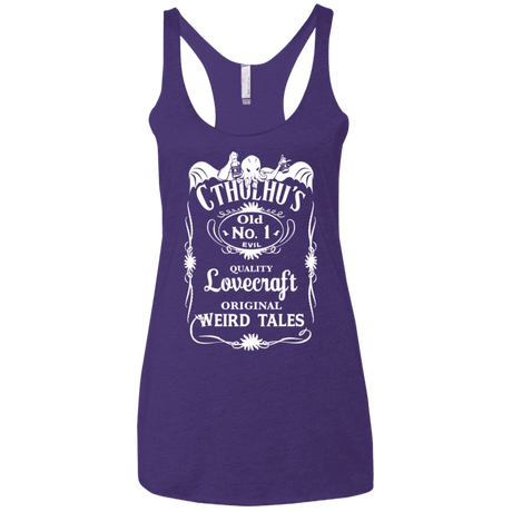 T-Shirts Purple Rush / X-Small Cthulhu's Women's Triblend Racerback Tank