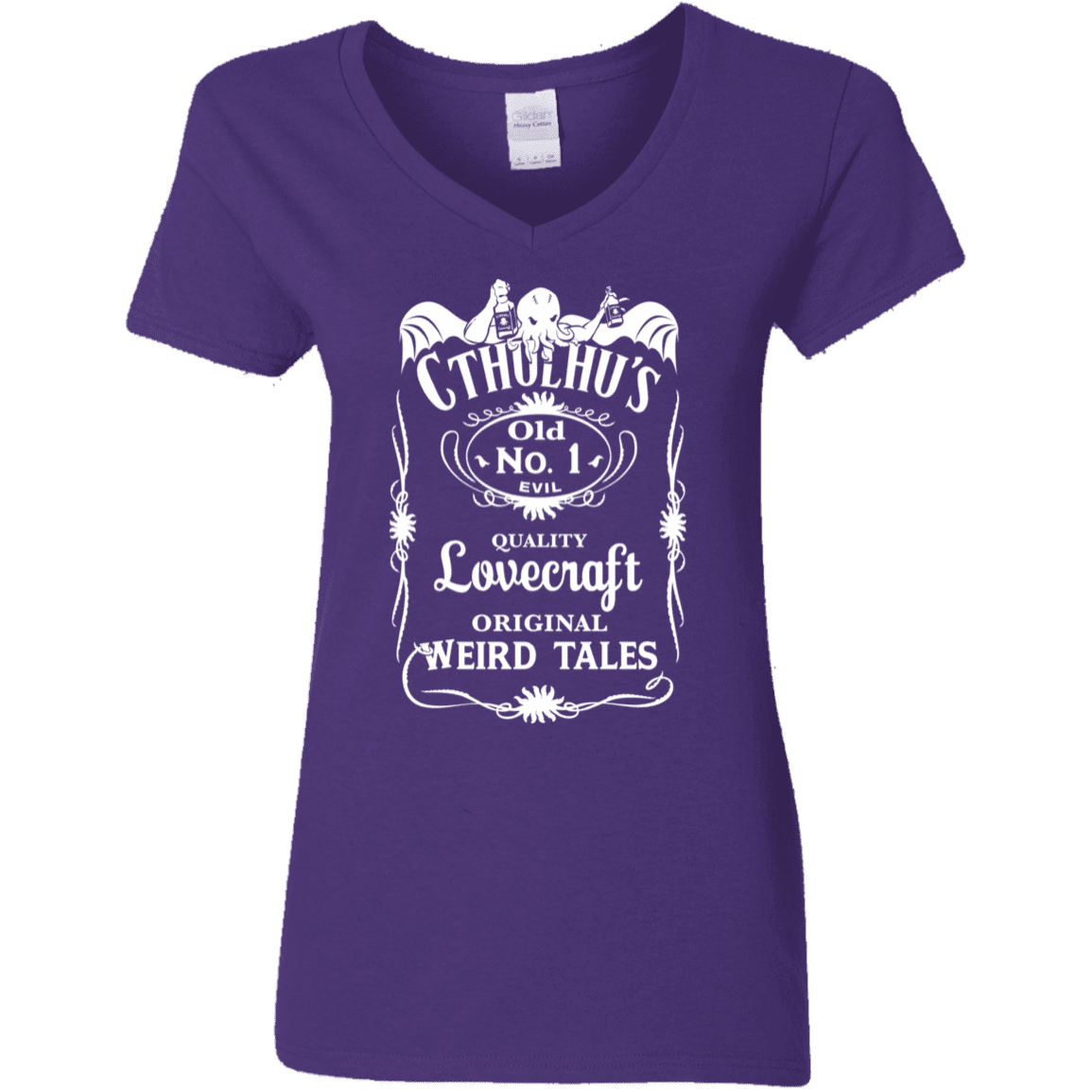 T-Shirts Purple / S Cthulhu's Women's V-Neck T-Shirt