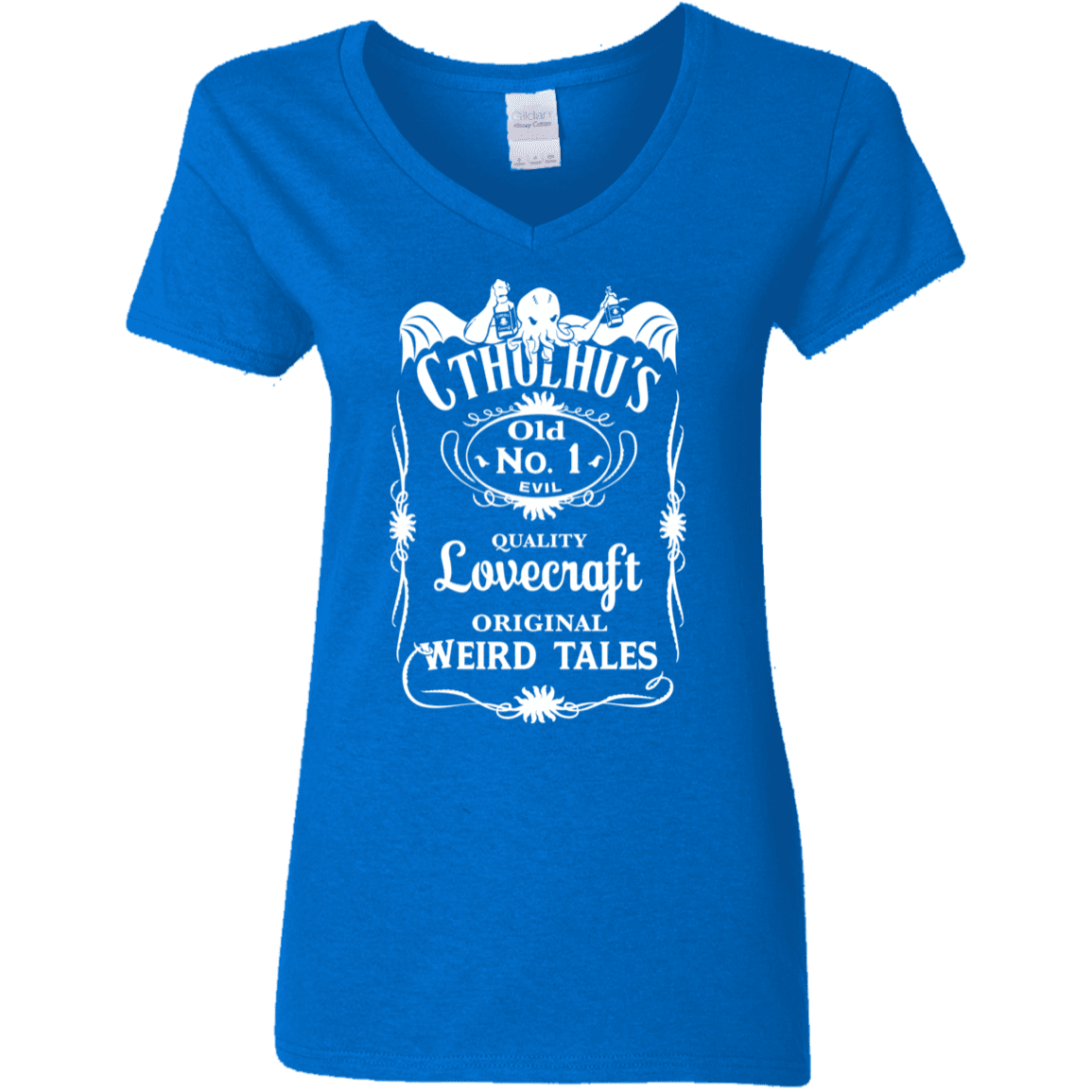 T-Shirts Royal / S Cthulhu's Women's V-Neck T-Shirt