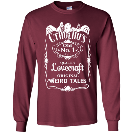 T-Shirts Maroon / YS Cthulhu's Youth Long Sleeve T-Shirt