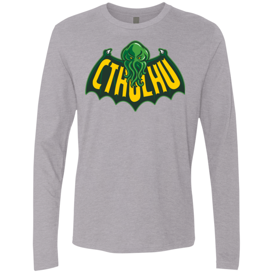 T-Shirts Heather Grey / Small CTHULHUMAN Men's Premium Long Sleeve