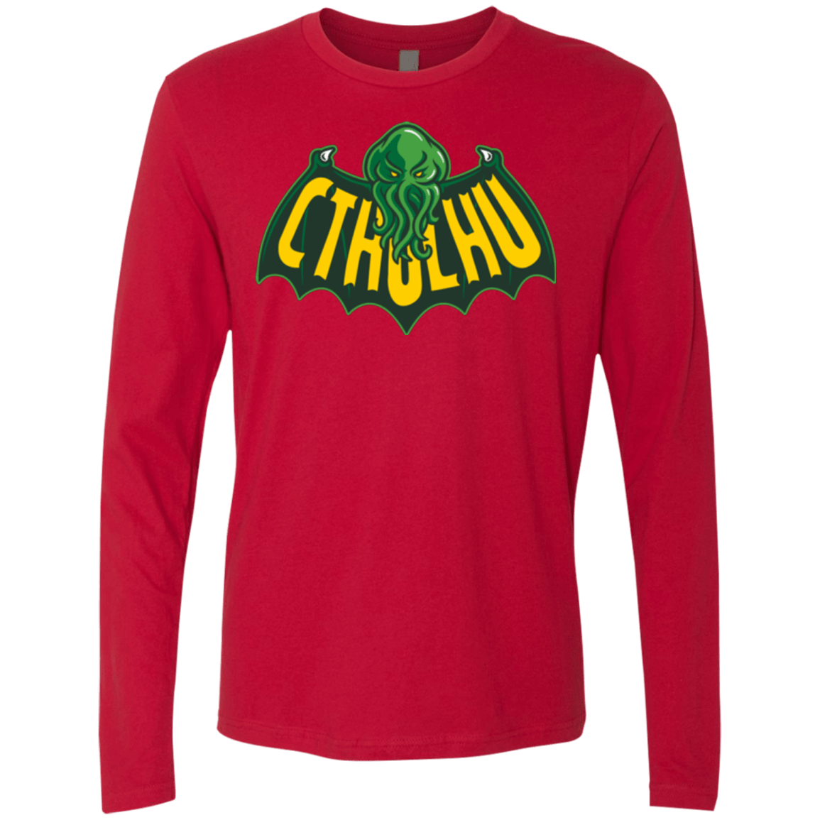 T-Shirts Red / Small CTHULHUMAN Men's Premium Long Sleeve