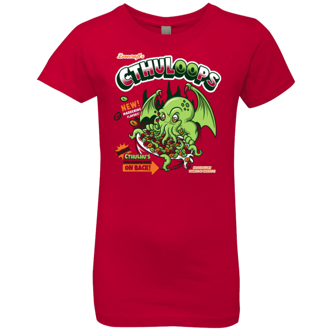 T-Shirts Red / YXS Cthuloops Girls Premium T-Shirt