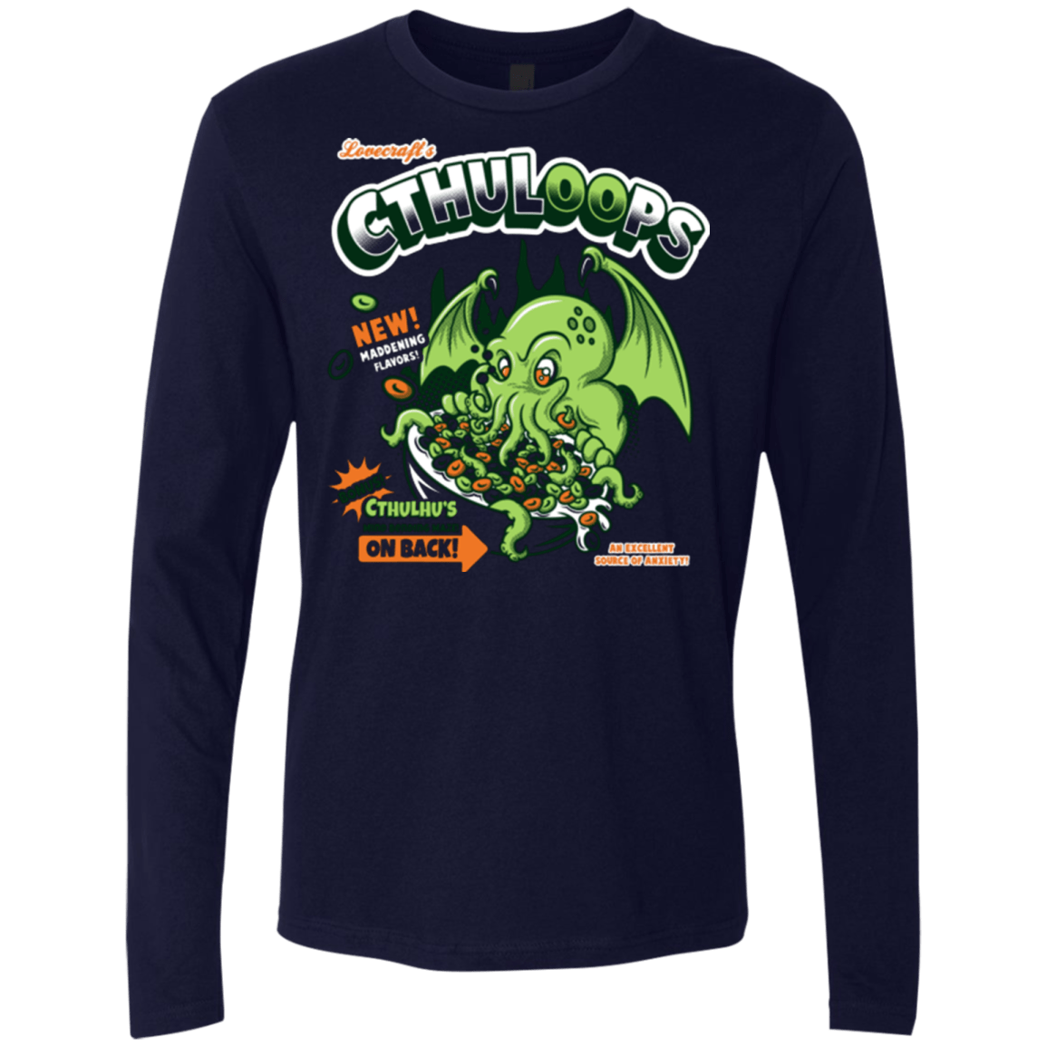 T-Shirts Midnight Navy / Small Cthuloops Men's Premium Long Sleeve