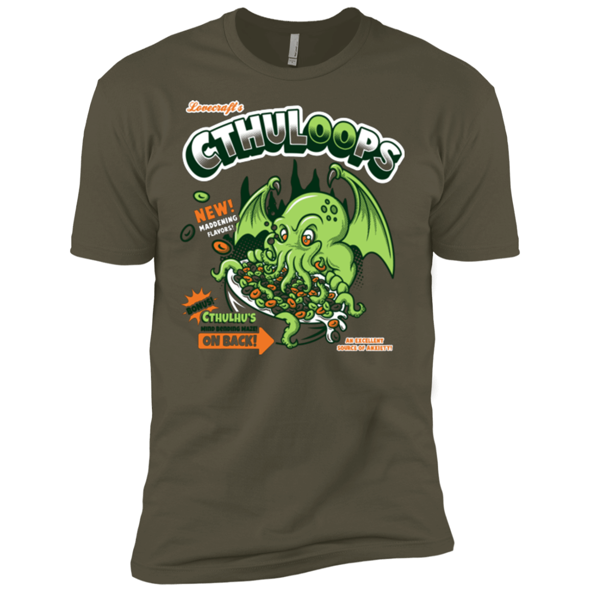 T-Shirts Military Green / X-Small Cthuloops Men's Premium T-Shirt