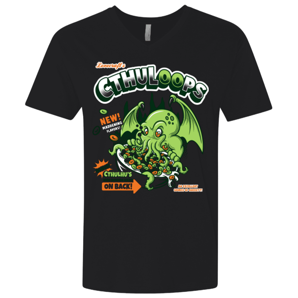 T-Shirts Black / X-Small Cthuloops Men's Premium V-Neck