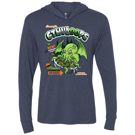 T-Shirts Vintage Navy / X-Small Cthuloops Triblend Long Sleeve Hoodie Tee