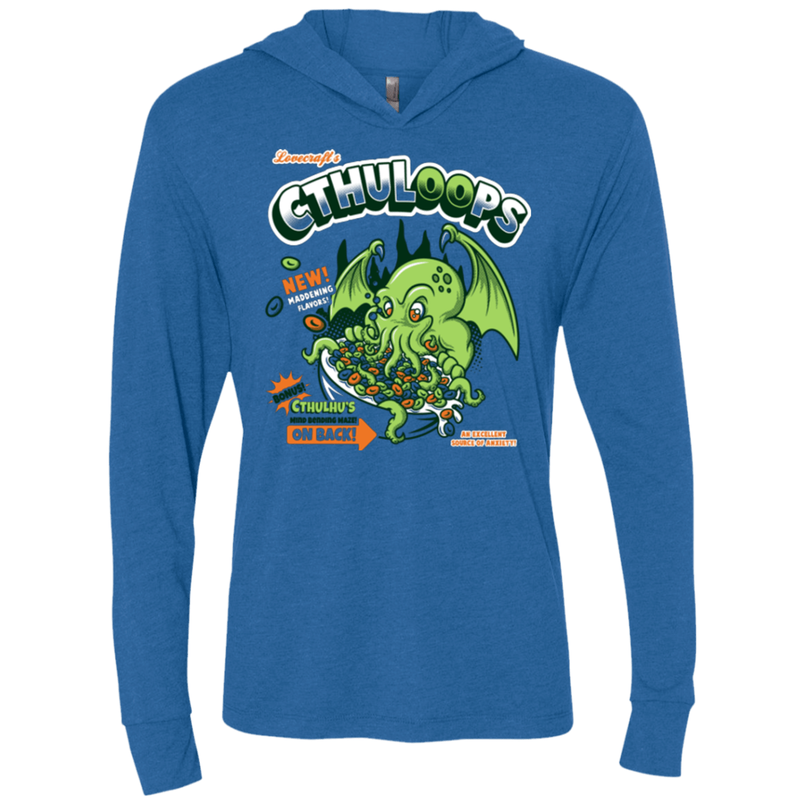 T-Shirts Vintage Royal / X-Small Cthuloops Triblend Long Sleeve Hoodie Tee