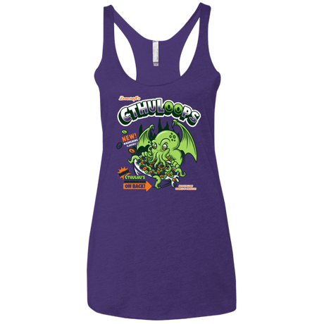 T-Shirts Purple / X-Small Cthuloops Women's Triblend Racerback Tank