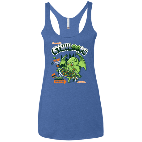 T-Shirts Vintage Royal / X-Small Cthuloops Women's Triblend Racerback Tank