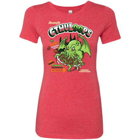 T-Shirts Vintage Red / Small Cthuloops Women's Triblend T-Shirt