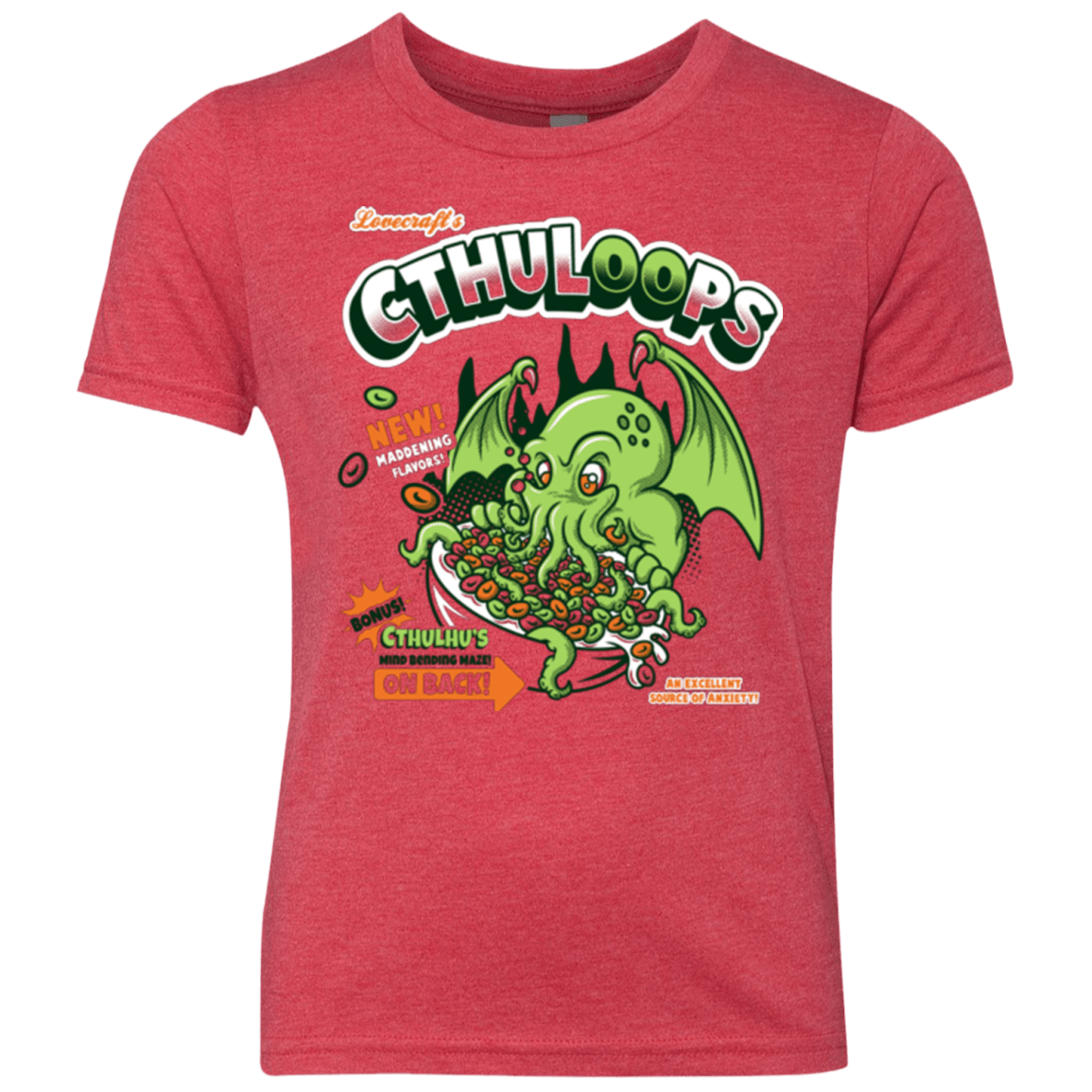T-Shirts Vintage Red / YXS Cthuloops Youth Triblend T-Shirt