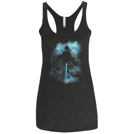 T-Shirts Vintage Black / X-Small Cthulu Class Vs Little Hero Women's Triblend Racerback Tank