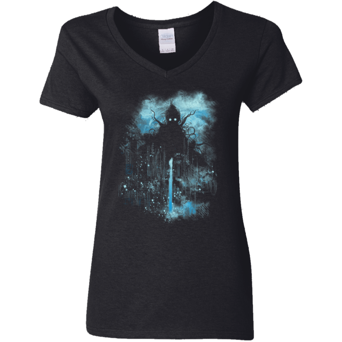 T-Shirts Black / S Cthulu Class Vs Little Hero Women's V-Neck T-Shirt