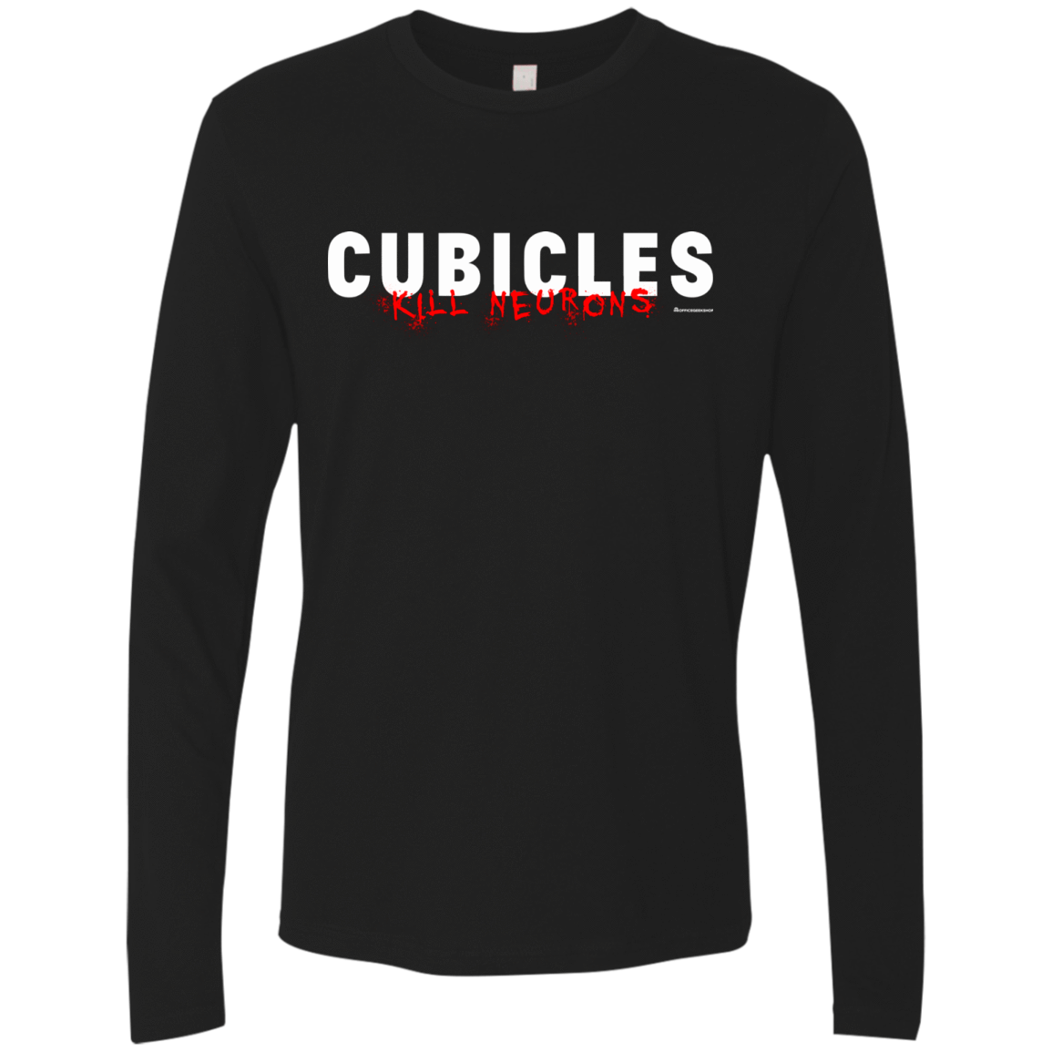 T-Shirts Black / Small Cubicles Kill Neurons Men's Premium Long Sleeve