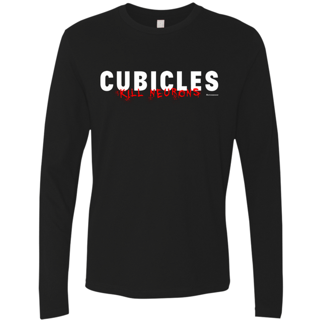 T-Shirts Black / Small Cubicles Kill Neurons Men's Premium Long Sleeve