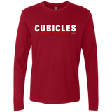 T-Shirts Cardinal / Small Cubicles Kill Neurons Men's Premium Long Sleeve