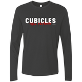 T-Shirts Heavy Metal / Small Cubicles Kill Neurons Men's Premium Long Sleeve