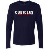 T-Shirts Midnight Navy / Small Cubicles Kill Neurons Men's Premium Long Sleeve