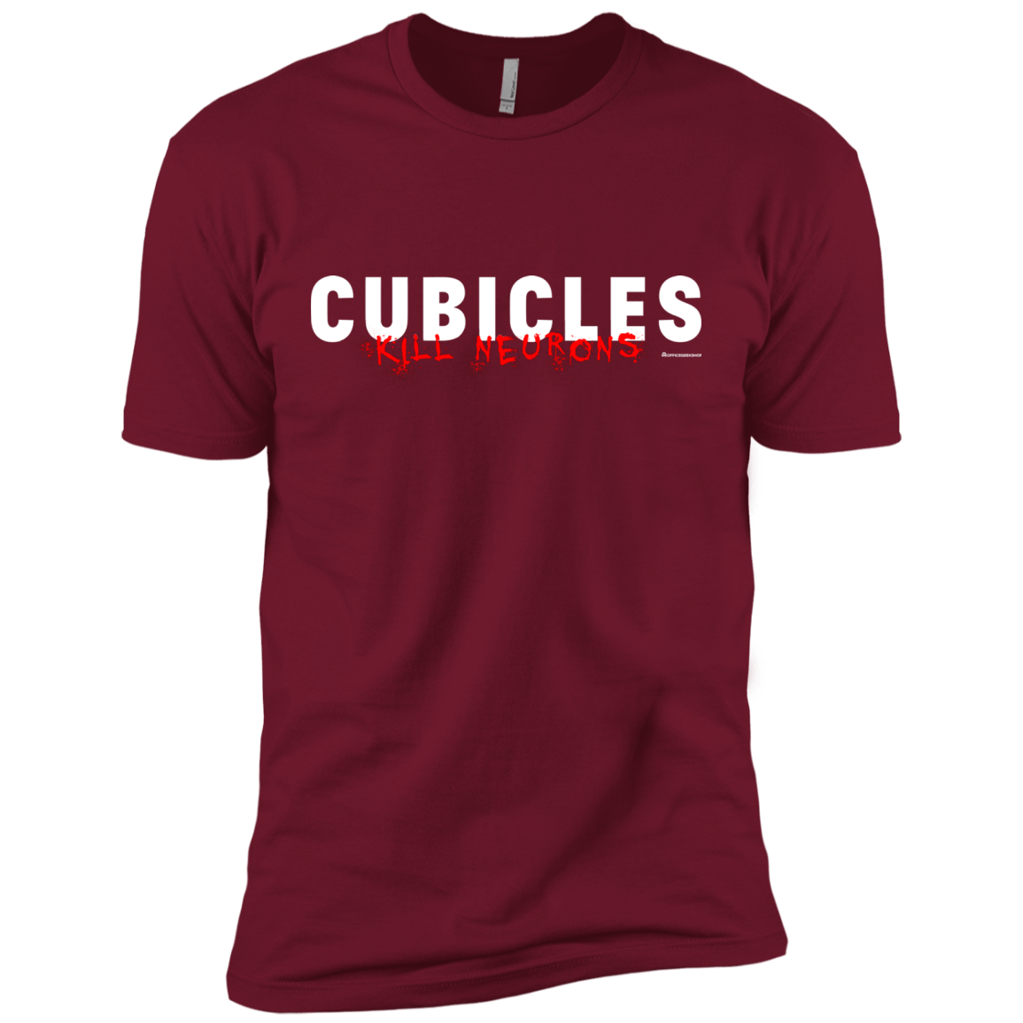 T-Shirts Cardinal / X-Small Cubicles Kill Neurons Men's Premium T-Shirt