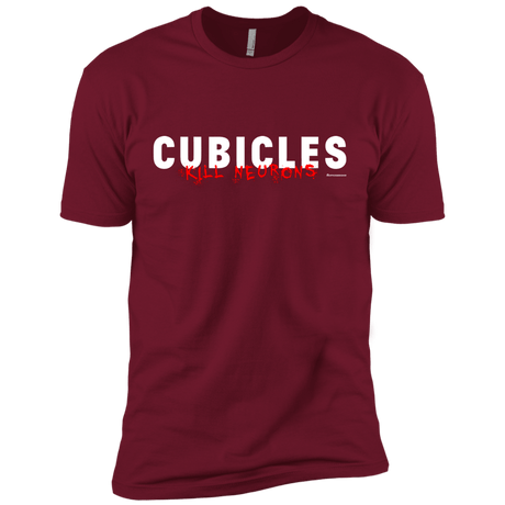 T-Shirts Cardinal / X-Small Cubicles Kill Neurons Men's Premium T-Shirt