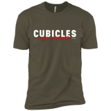 T-Shirts Military Green / X-Small Cubicles Kill Neurons Men's Premium T-Shirt