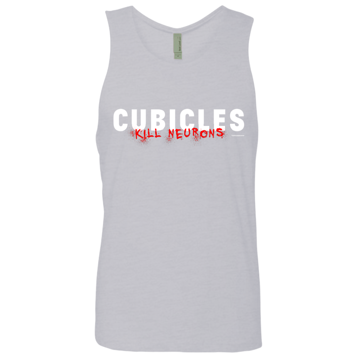 T-Shirts Heather Grey / Small Cubicles Kill Neurons Men's Premium Tank Top