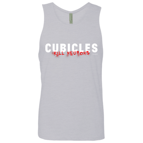 T-Shirts Heather Grey / Small Cubicles Kill Neurons Men's Premium Tank Top