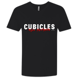 T-Shirts Black / X-Small Cubicles Kill Neurons Men's Premium V-Neck