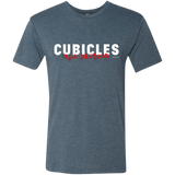 T-Shirts Indigo / Small Cubicles Kill Neurons Men's Triblend T-Shirt