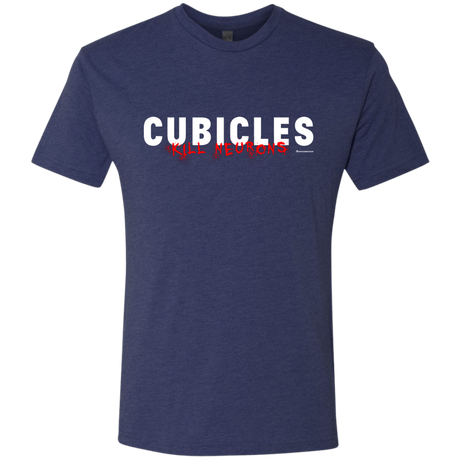 T-Shirts Vintage Navy / Small Cubicles Kill Neurons Men's Triblend T-Shirt