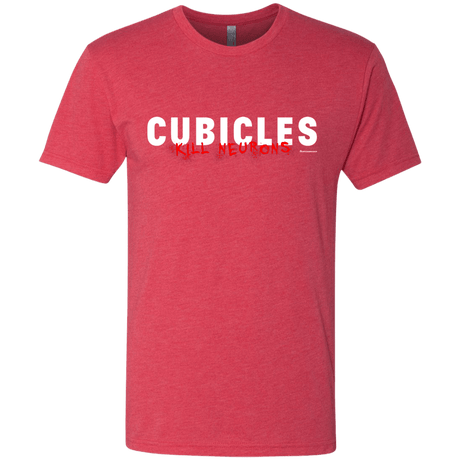 T-Shirts Vintage Red / Small Cubicles Kill Neurons Men's Triblend T-Shirt